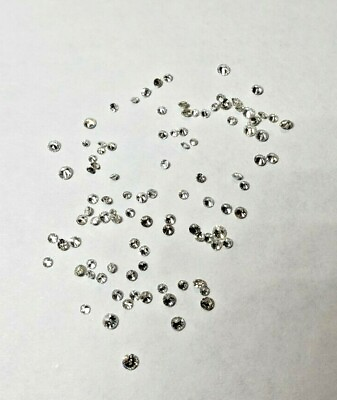 #ad Genuine round diamonds Full cut white natural diamonds. 1 1.8 mm ea. 1 ct t.w.