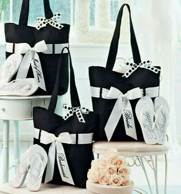 #ad Wedding Party Gift Bag Tote with Flip Flops Beach Sandals Shower Gift