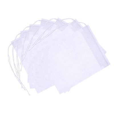 #ad 100Pcs Tea Drawstring Filter Empty Bag Infusers Loose Steeper Bulk Bags