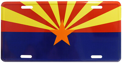 #ad State of Arizona 6quot;x12quot; Aluminum License Plate