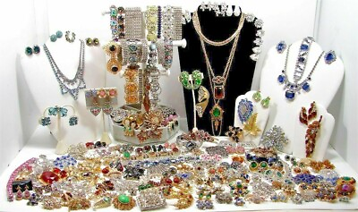 #ad 1 LB Pound Jewelry Vintage Modern Huge Lot ALL GOOD Wear RESELL Pirate Treasure