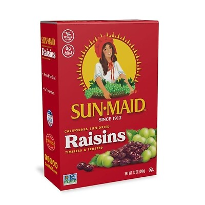 #ad Sun Maid California Sun Dried Raisins 12 oz 1 Pack; Fresh Fast Free Shipping