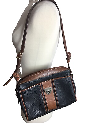 #ad Carryland Handbag Women Tan Brown Faux Pebble Leather Satchel Purse Shoulder Bag