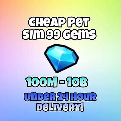 #ad 🟢Online ROBLOX Pet Simulator 99 100M TO 10B GEMS FAST CHEAPEST amp; SECURE