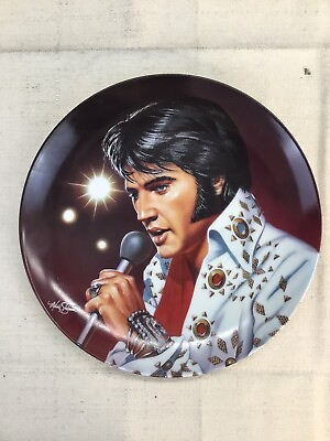 #ad Elvis Presley Commemorating The King Plate 2nd Issue “Las Vegas Live”