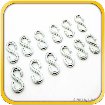 #ad 12 S Shaped Hook 2 1 8quot; Long x 1quot; Wide x 1 4 Inch Thick H Duty 120 Lbs New