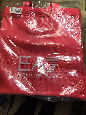 #ad #ad Emporio Armani Sports Bag Armani EA7 Beach Mesh Backpack FLUO RED NEW