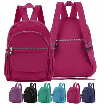 Women Backpack Purse Nylon Shoulder Rucksack Travel Bag School Packsack $9.39