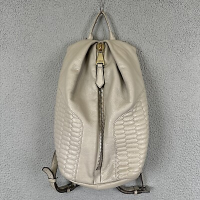 #ad Aimee Kestenberg Purse Beige Tamitha Quilted Backpack Handbag Designer Bag