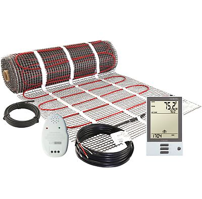 #ad LuxHeat Mat Kit 120v 10 150sqft Electric Radiant Floor Heating System Tile and