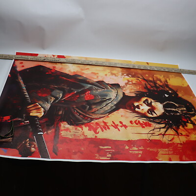 #ad Art Poster Japanese Samurai Princess Painting On Canvas 19.69quot; x 27.56quot; ZZ761