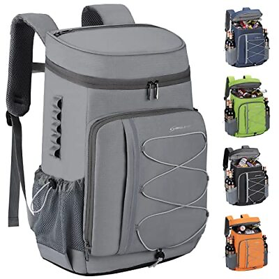 #ad 35 Can Backpack Cooler LeakproofInsulated Soft Cooler BagBeach Camping Cool...