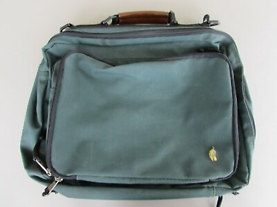 #ad Canvas Backpack Briefcase Combo Bag 17 In Laptop Hunter Green Business Hiking