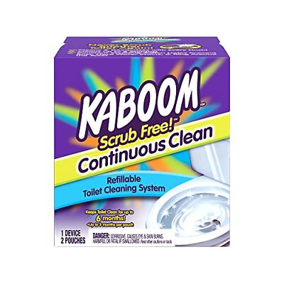 #ad Kaboom Scrub Free Toilet Bowl Cleaner System with 2 Refills