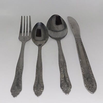 #ad 35 piece flatware 7 knives 15 forks 6 soup spoon 7 tea spoon same pattern