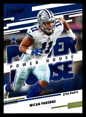 #ad 2022 Prestige Power House Xtra Points Blue Micah Parsons 299 #PH 21 Cowboys