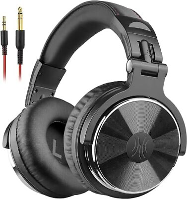 #ad Wired Over Ear Headphones Studio Monitor amp; Mixing DJ Stereo Headsets with 50m...