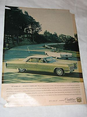 #ad 1966 Cadillac Green Advertisment Oreo Hardtop Sedan de Ville 1964 Convertible GM