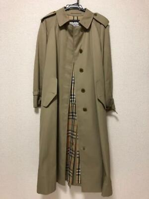 #ad 90S Burberry Soutien Collar Coat Vintage Women#x27;s