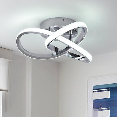 #ad Hallway Light 20W LED Ceiling Lights Semi Flush Mount Chandelier Bedroom 6000K