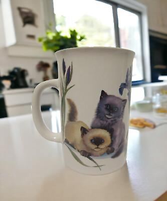 #ad Valerie Pfeiffer Coffee Mug Cats Capilano Kittens Garden Canadian Design Tea