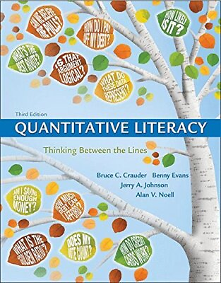 #ad QUANTITATIVE LITERACY: THINKING BETWEEN THE LINES CLOTH By Bruce Crauder Mint