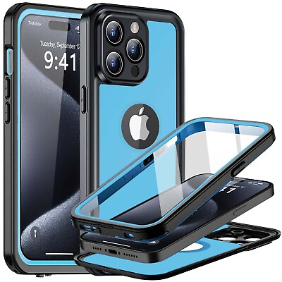 #ad Waterproof Case For iPhone 15 14 Pro Max 15 Plus Shockproof Tough Full Cover