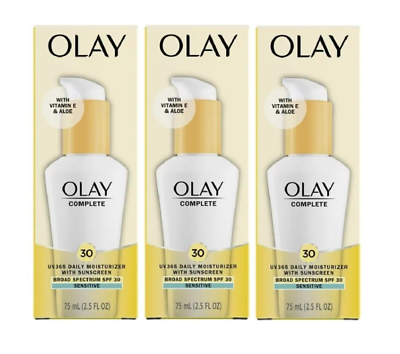 #ad Olay Complete Daily Facial Moisturizer SPF 30 2.5oz 3 Pack EXP05 24