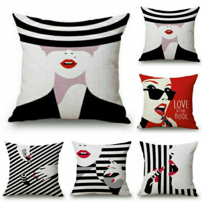 #ad Cushion Cover Sofa Bed Car Home Decor Sleep Pillow Case Fashion Belle Creative