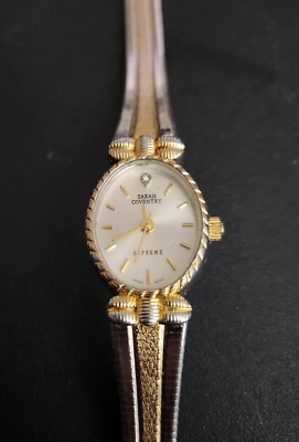 #ad Vintage Sarah Coventry Ladies Gold Watch