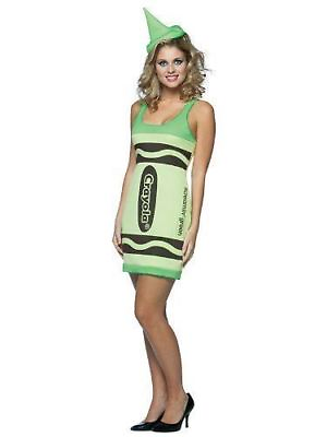 #ad Rasta Imposta Womens Adult Sexy Crayola Laser Tank Dress HALLOWEEN FITS SZ 4 10