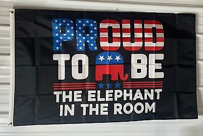 #ad Donald Trump Flag FREE USA SHIP Elephant Room B Republican Desantis USA Sign 3x5