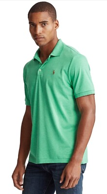 #ad Polo Ralph Lauren Men#x27;s Classic Fit Soft Cotton Polo Pima Shirt Green MSRP $90