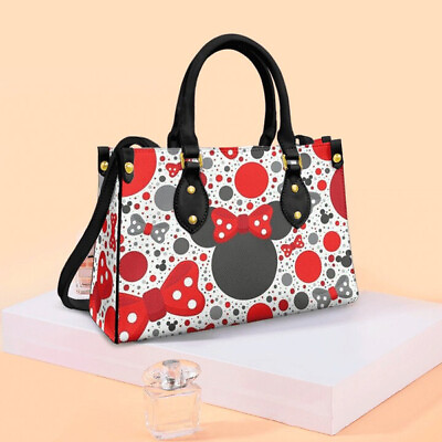 #ad Mickey Handbag Disney Leather Handbag Custom Mickey Women Leather Bag