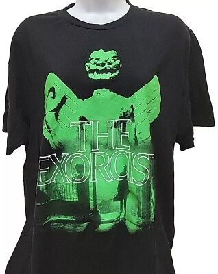 #ad The Exorcist Horror Graphic TShirt Mens Size XL Unisex Tee Movie Shirt Black