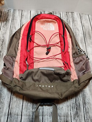 #ad The North Face Outdoors Jester Tan Pink Backpack Book Bag School Hiking