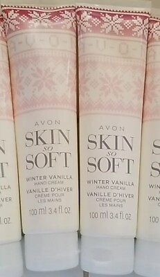 #ad Avon SSS Skin So Soft WINTER VANILLA Hand Cream 3.4 fl.oz. LOT of 2
