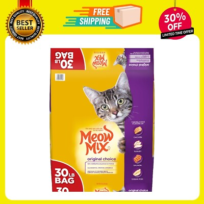 #ad Meow Mix Original Choice Dry Cat Food 30 Pounds