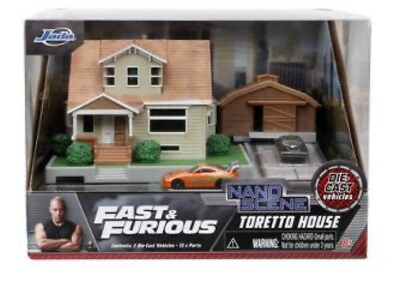 #ad FAST AND FURIOUS Toretto House JADA Toys Nano Scene