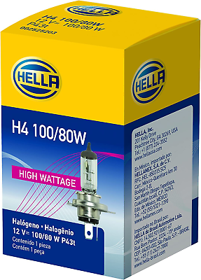 #ad HELLA H4 100 80W High Wattage Bulb 12V