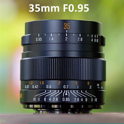 #ad Brightin Star 35mm F0.95 APS C Fixed Focus Lens for Canon Nikon Sony Fuji M4 3