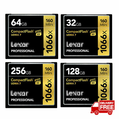 #ad Lexar 32GB 64GB 128GB 256GB CF Memory Card Compact Flash 160MB s 1066x VPG 65