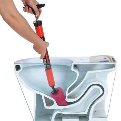 #ad High Pressure Toilet Unblock One Shot Toilet Pipe Plunger Fast