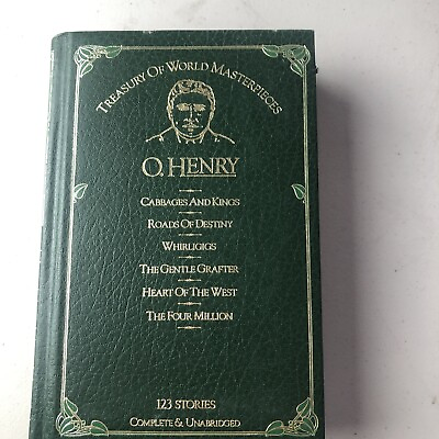 #ad Treasury Of World Masterpieces O. Henry Leather bound Book
