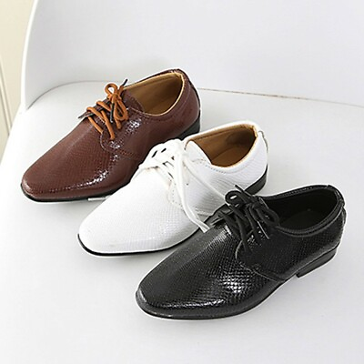 #ad Children Infant Kids Baby Boys British Style Student Perform Formal Casual Shoes