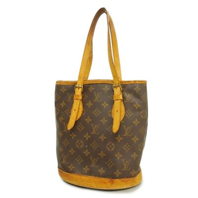 #ad 4Hb1181 Louis Vuitton Tote Bag Petit Baguette M42238 Brown Used Ladies