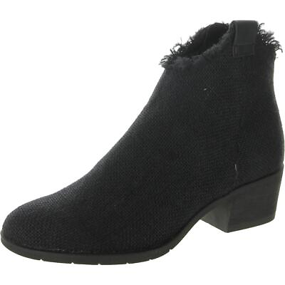 #ad Seven Dials Womens Uma Black Jute Ankle Boots Shoes 6.5 Medium BM BHFO 9045