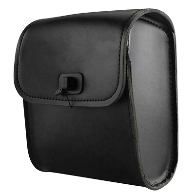 #ad Motorcycle Bag PU Leather Side Tool Bag Storage Saddle Luggage Universal New