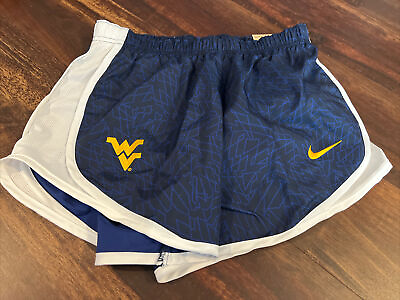 #ad New Nike Womens West Virginia Mountaineers Womens Tempo Shorts Size Small