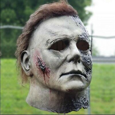 #ad Michael Myers Halloween Scary Kills Horror Movie Cosplay Costume Latex Full Mask